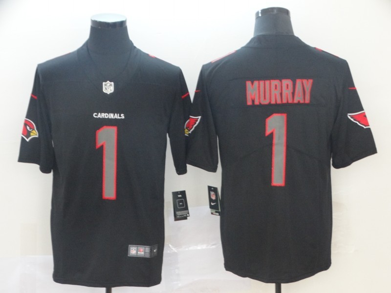 Men's Arizona Cardinals #1 Kyler Murray Black Team Jersey